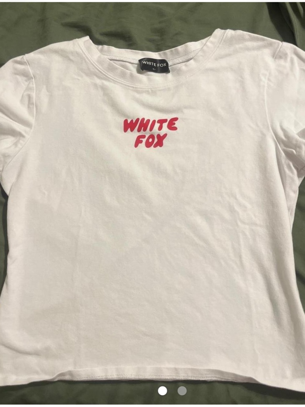 White Fox Logo Crewneck T-Shirt